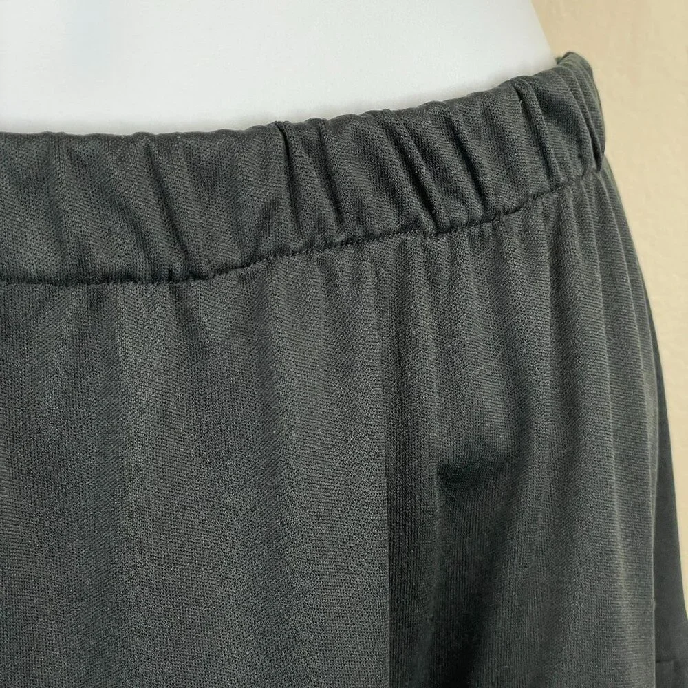Vintage Womens Pleated Skirt Size 8P‎ Black FLOWY Knit Preppy Twee Grunge Modest